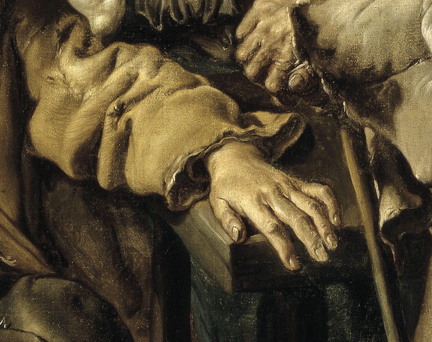Tres mendigos (detalle), Giacomo Ceruti, llamado Il Pittocchetto, 1736. Colección Thyssen-Bornemisza (en depósito en el Museu Nacional d’Art de Catalunya)