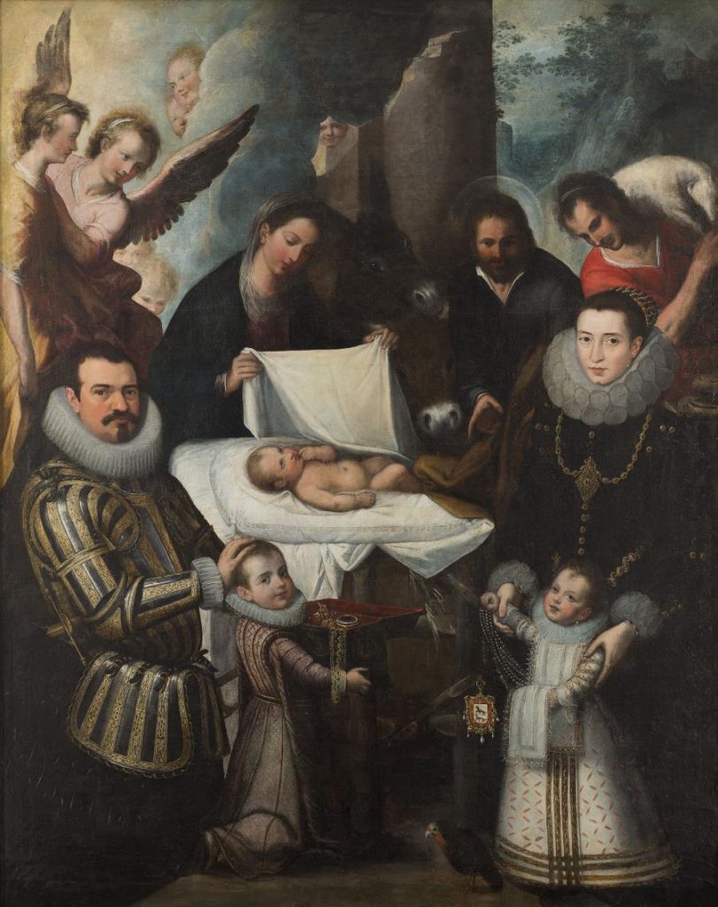 Juan de Roelas, Adoration of Christ With the Ayala Family, between 1600-1610