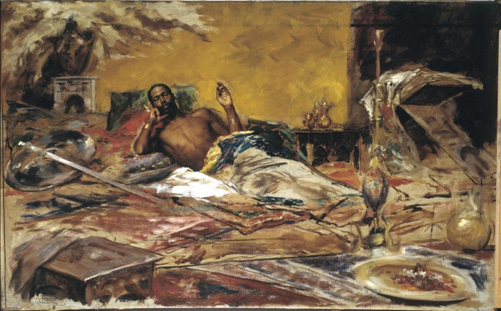 Antoni Fabrés, Reposo del guerrero, 1878