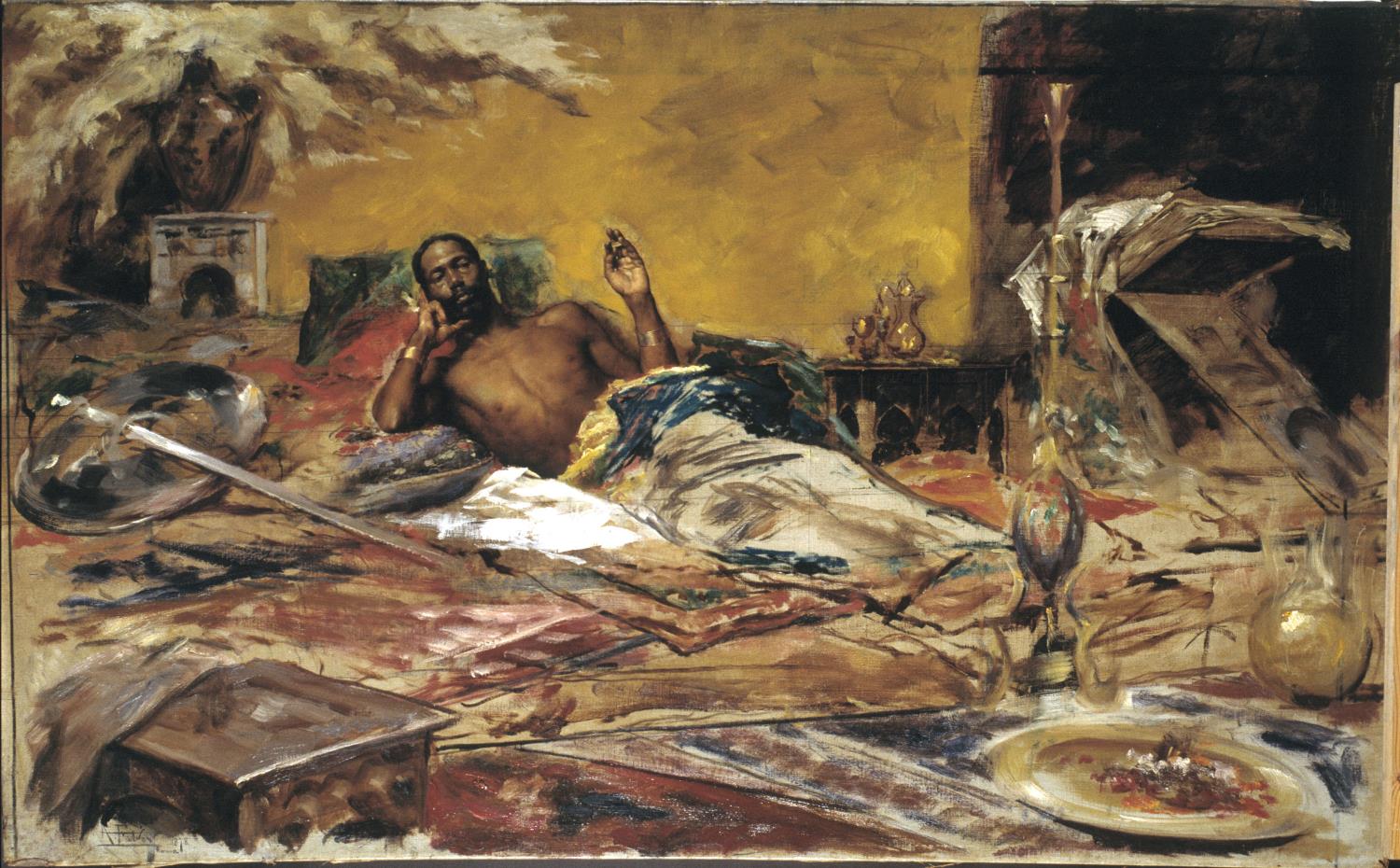 Antoni Fabrés, The Warrior's Repose, 1878