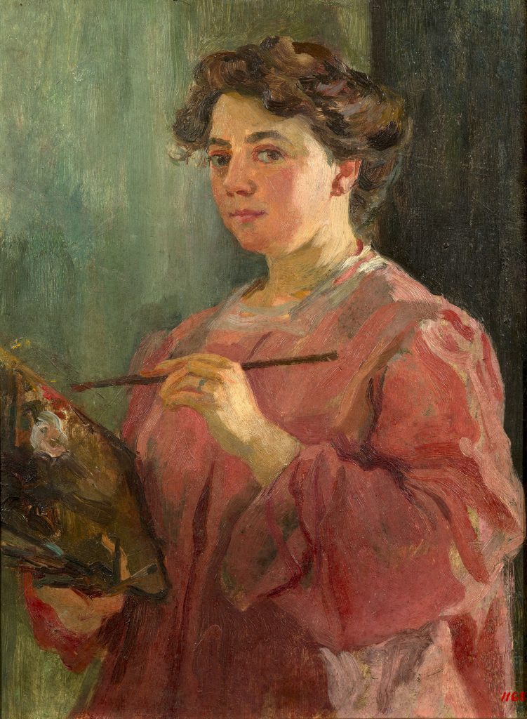 Lluïsa Vidal, Autorretrat, cap a 1899