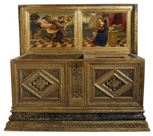 Bridal chest with the Annunciation, second quarter of the 16th century