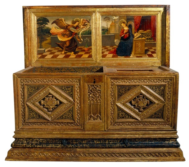 Anonymous, Bridal chest with the Annunciation Second quarter of the 16th century