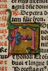 Detail of illuminated initials.