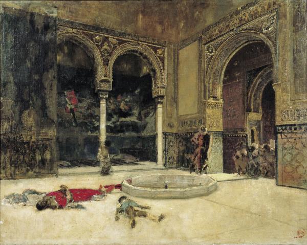 Marià Fortuny, The slaughter of the Abencerrajes, Granada, around 1870