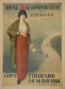 Ramon Casas. Real Automòvil Club de Catalunya. Copa Tibidabo, 1914.