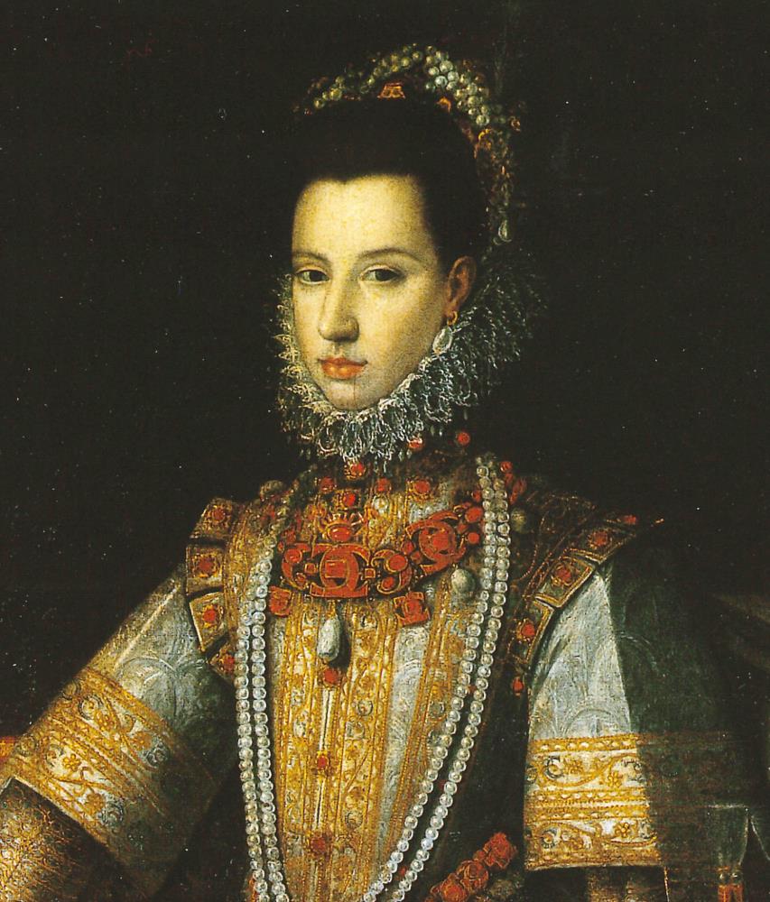Jan Kraeck, Portrait of the Infanta Catherine Michelle, c. 1585. Private Collection