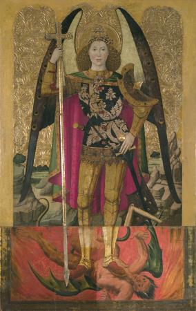 Jaume Huguet, Saint Michael, circa 1455-1460