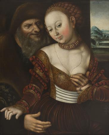 Lucas Cranach (The Elder), The Ill-Matched Couple,  between 1530-1550