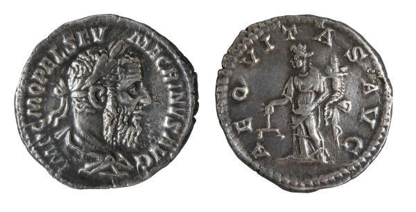 Macrinus (217-218), Denarius of Rome. Museu Nacional