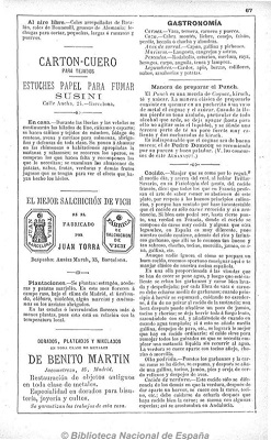 Marca registrada de la fàbrica Joan Torra, Almanaque Bailly-Baillere ó sea Pequeña enciclopedia popular de la vida práctica, Madrid, 1896 