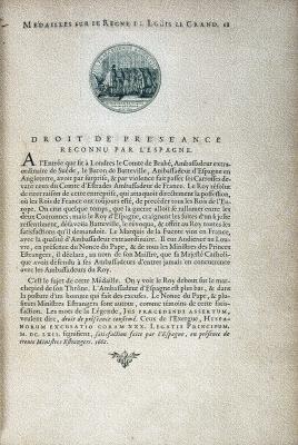 Medailles sur les principaux evenements du regne de Louis le Grand, Paris, 1702