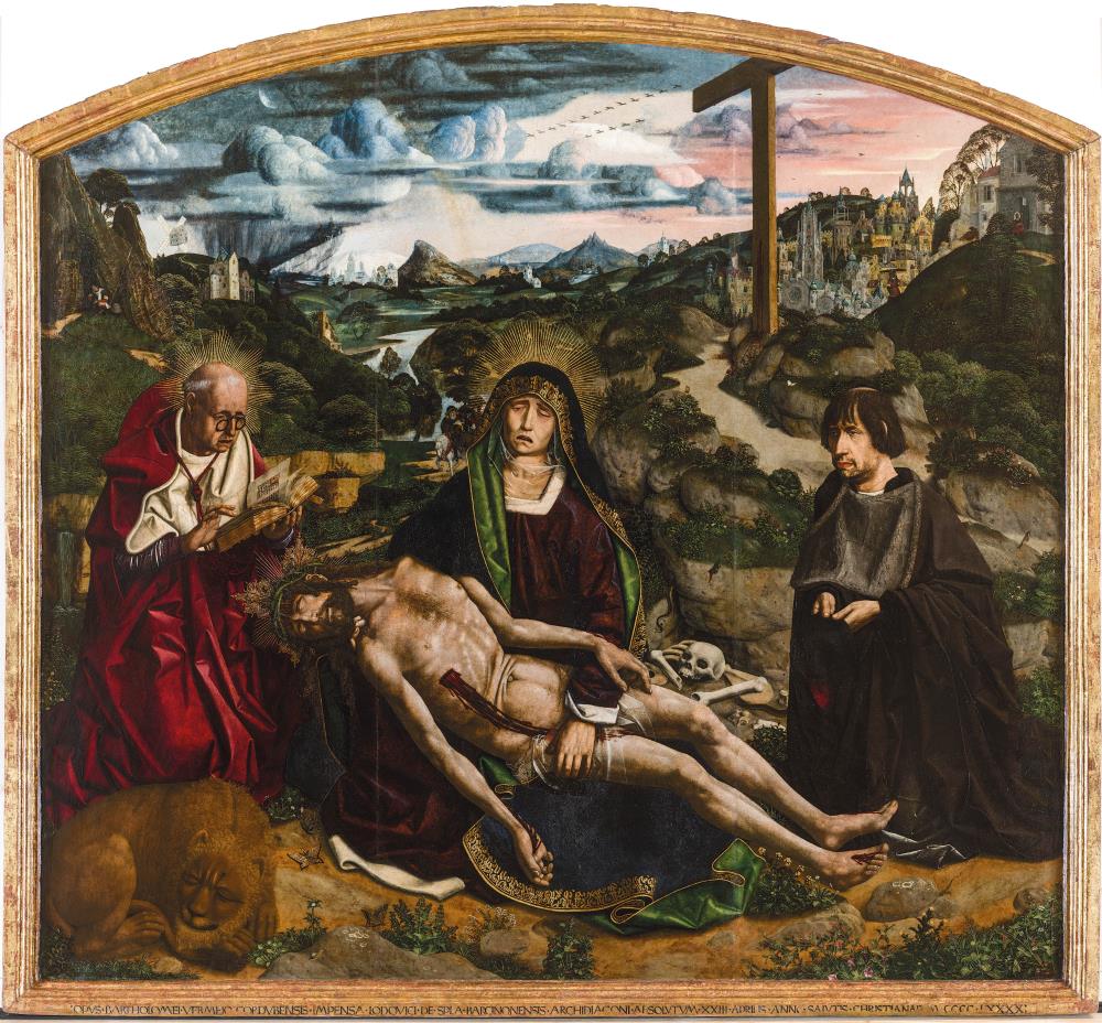 Bartolomé Bermejo.Desplà Pietà,1490