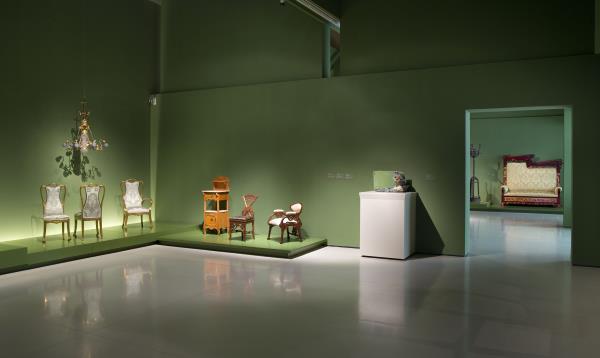 Renovación de los espacios de la primera planta para acoger la colección de arte moderno, en septiembre de 2004