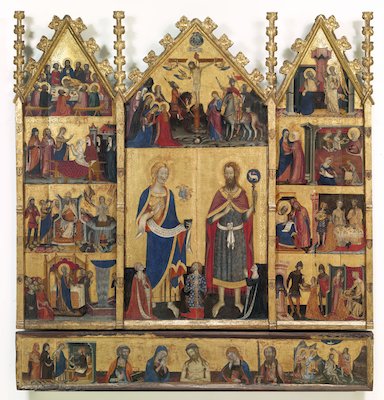 Master of Santa Coloma de Queralt, Altarpiece of the Saints John, c. 1356, Museu Nacional d’Art de Catalunya