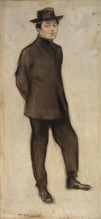 Ramon Casas, Retrat d’Isidre Nonell, cap a 1897-1899