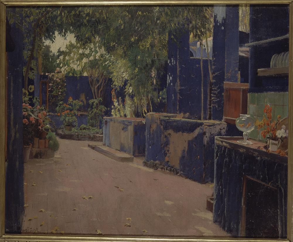 Santiago Rusiñol, Blue courtyard, 1913