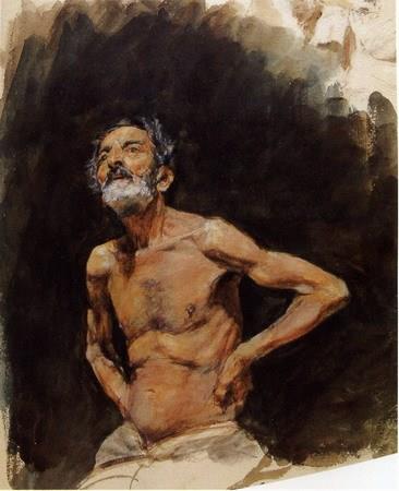 Marià Fortuny, Old man, c. 1870. Private collection