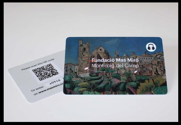 Mas Miró audio guides. Photo: Nubart