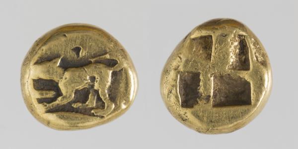 1/6 d’estátera de Kyzikos, 500-450 aC. Museu Nacional